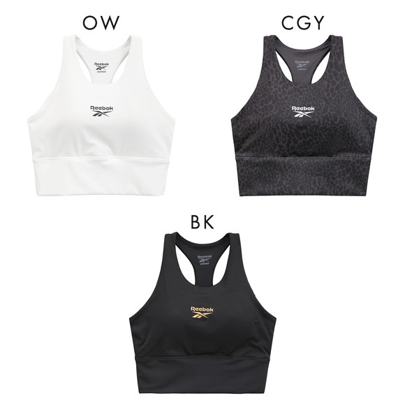 リーボック レディース バッククロス ハーフトップ ノンワイヤー ヨガ スポーツブラ レディース ドライ UVカット UPF50＋ yoga ML Reebok LADYS