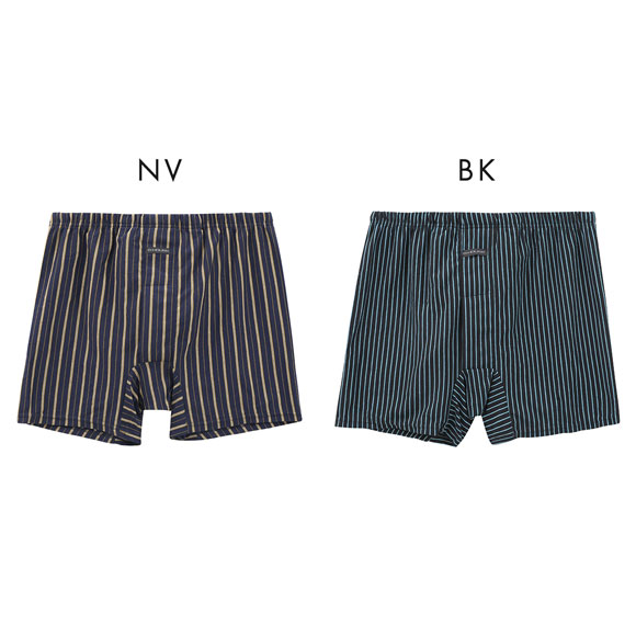 ジーハウス 男の安心 ニット トランクス　ストライプ 尿漏れ　吸水 メンズ 前開き M L LL G-HOUSE