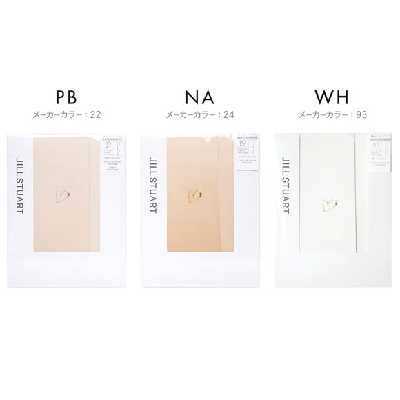 ジルスチュアート ハートモチーフ ストッキング レディース パンスト M-L L-LL 大きいサイズ JILL STUART