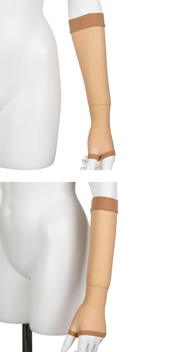 福助 まとうUVヴェール アームカバー ショート丈 レディース 涼感 UVカット fukuske