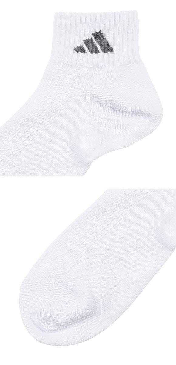 アディダス 甲メッシュ ショート丈 ソックス 3足セット メンズ 靴下 adidas 破れにくい 消臭 24-26cm 26-28cm