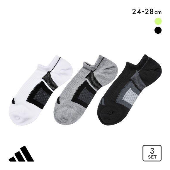 アディダス ドライ ゴースト ソックス 3足セット メンズ 靴下 adidas