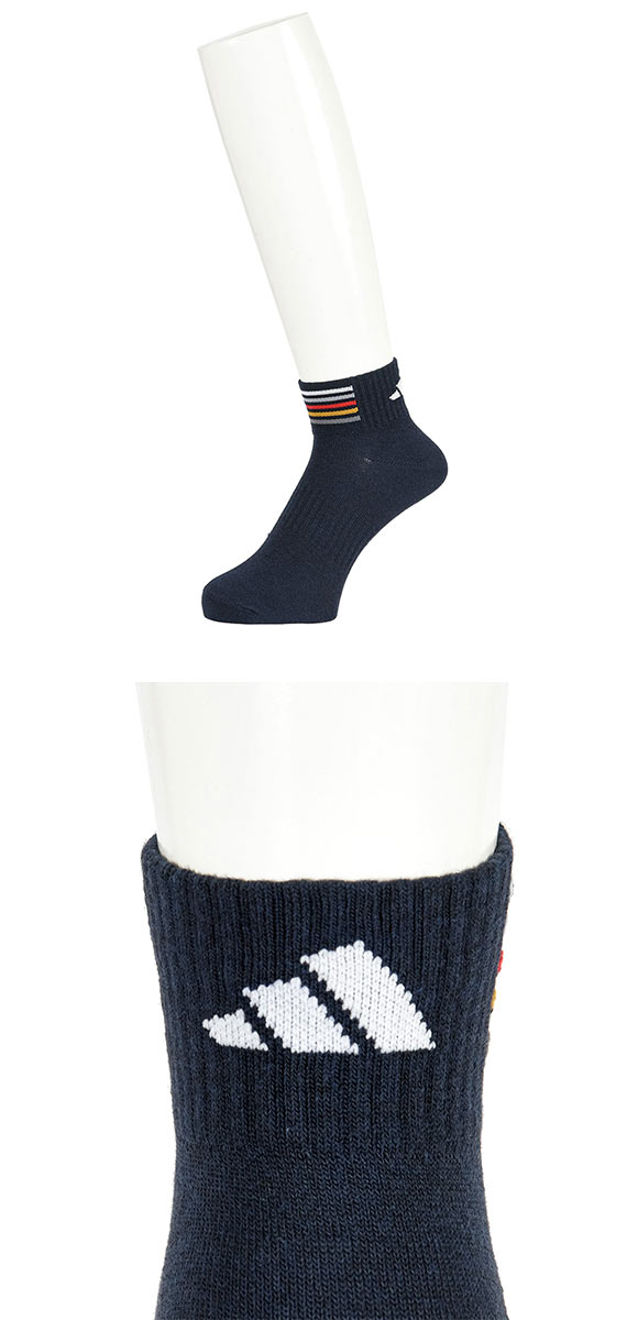 アディダス DEO ライン ショート丈 ソックス 3足セット メンズ 靴下 adidas 消臭 24-26cm 26-28cm