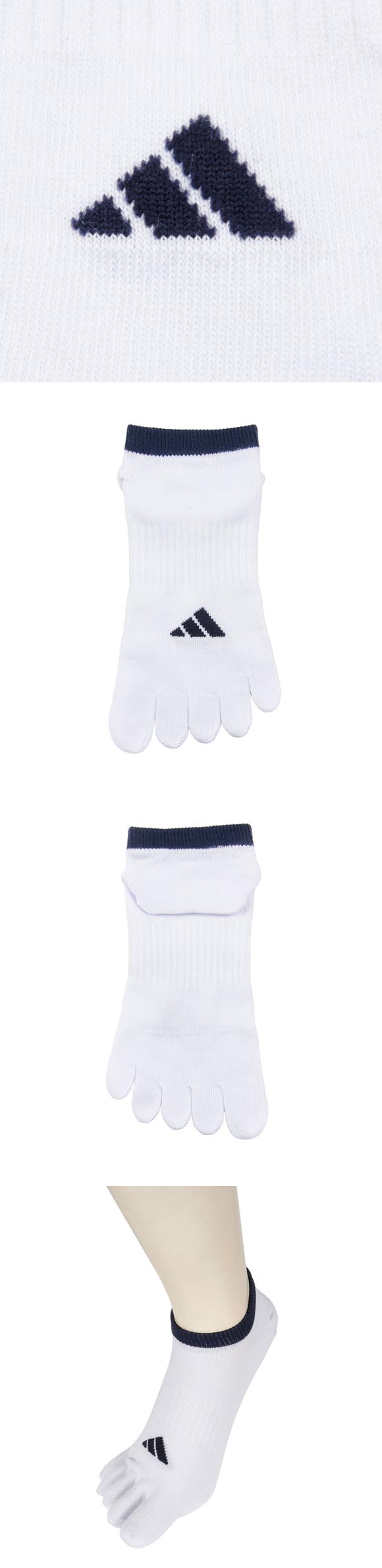 アディダス ストロング 5本指 スニーカー丈 ソックス 3足セット メンズ 靴下 adidas