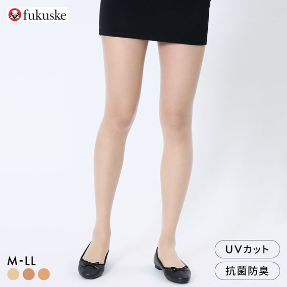 福助 まとうUVヴェール ストッキング 涼感タイプ レディース パンスト fukuske 紫外線対策 パンティストッキング