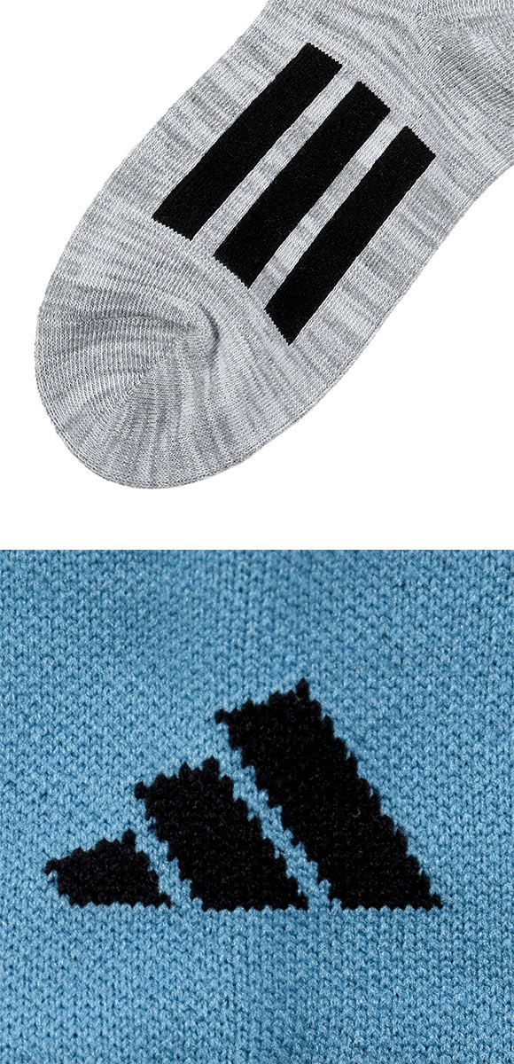 アディダス キッズ スリーバー ショート丈 ソックス 3足セット ジュニア ボーイズ 靴下 消臭 adidas