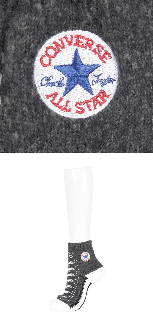 コンバース オールスターデザイン ルームソックス レディース 靴下 23-25cm CONVERSE
