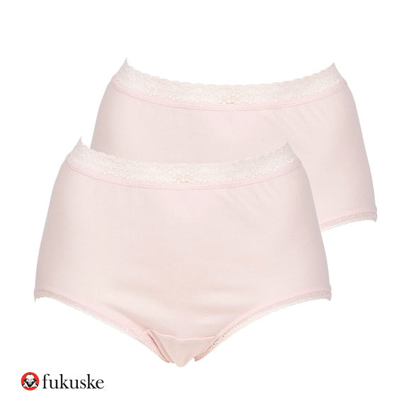 福助 ダブル保湿 スーピマコットン スタンダードショーツ 2枚セット