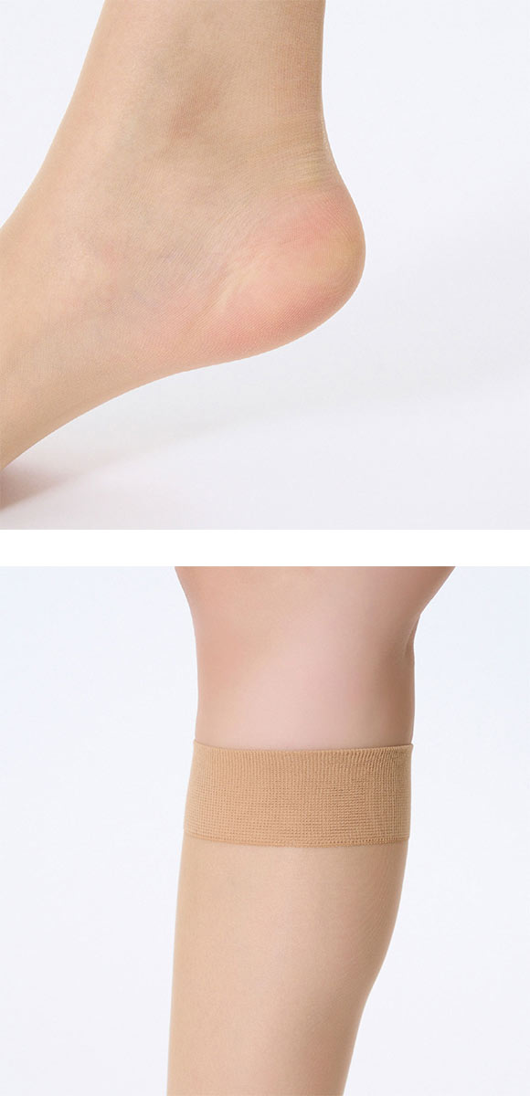 福助 まとうUVヴェール ひざ下丈 ストッキング レディース ショートストッキング fukuske 紫外線対策