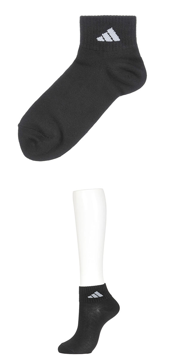 アディダス ショート丈 ソックス 3足セット レディース 靴下 adidas 消臭 破れにくい 23-25cm