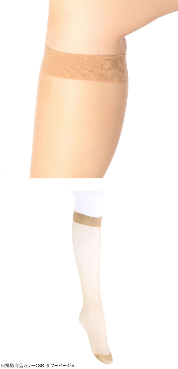福助 Fukuske 満足 着圧 ショートストッキング ひざ下丈 伝線しにくい 3431901