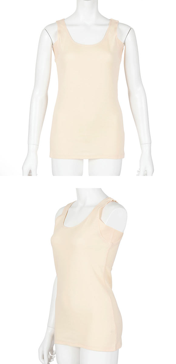 福助 fukuske 満足 出雲ソフト IZUMO SOFT やわらか熟成綿 接結ガーゼ タンクトップ 汗取り付き レディース 綿100％ インナー