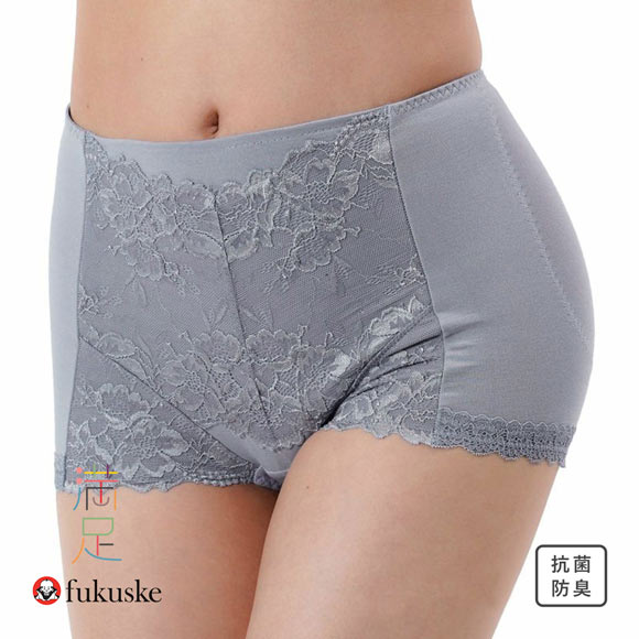 福助 fukuske 満足 お腹・ヒップ引き上げ 1分丈ショーツ レディース やや深履きタイプ ヒップアップ 37-3192 単品