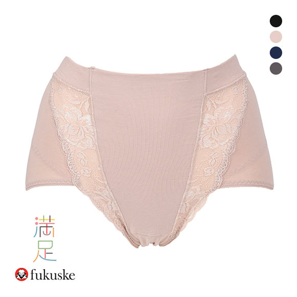 福助 Fukuske 満足 骨盤サポート スタンダード ショーツ 綿混 ショーツガードル 補正下着 単品