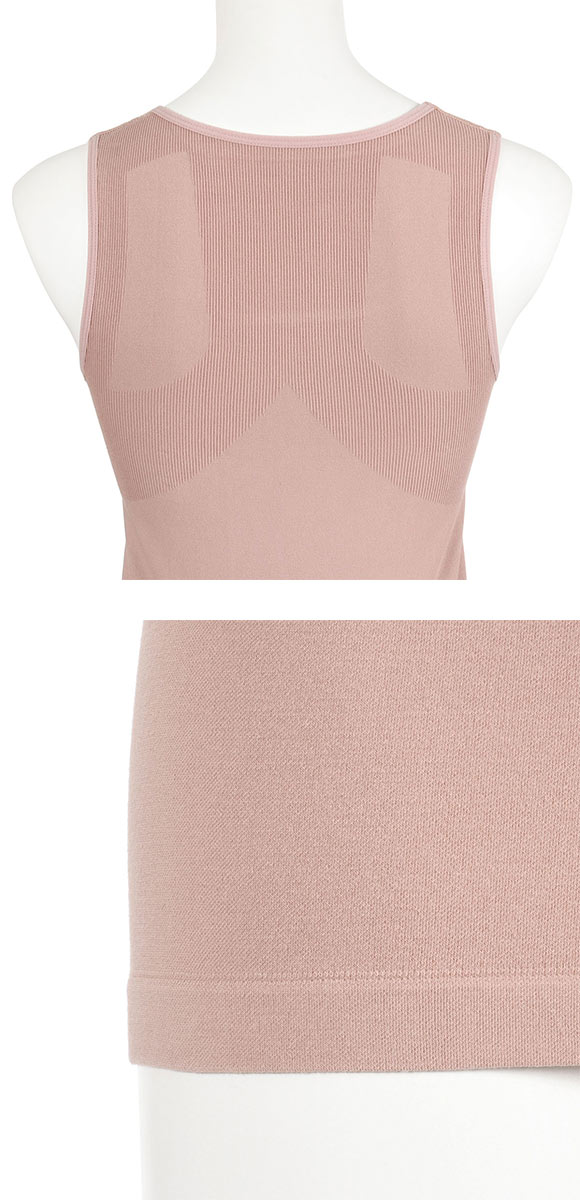 福助 満足 美温活 美姿勢サポート タンクトップ レディース インナー fukuske