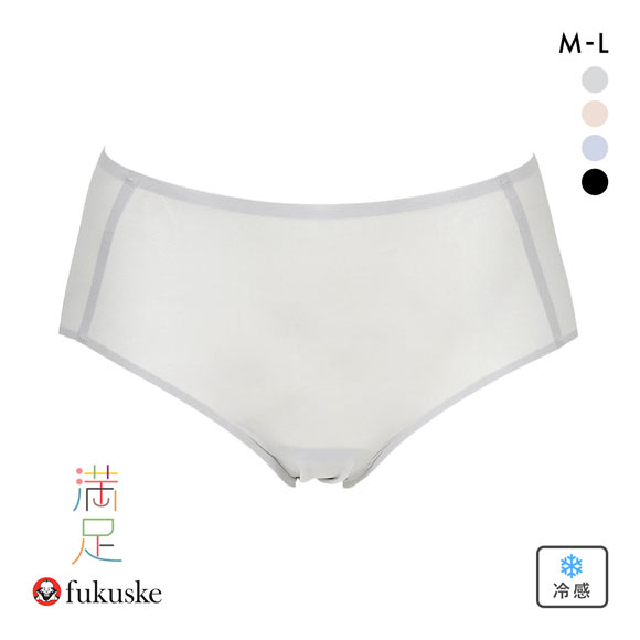 福助 満足 美涼活 メッシュ スタンダード ショーツ レディース 接触冷
