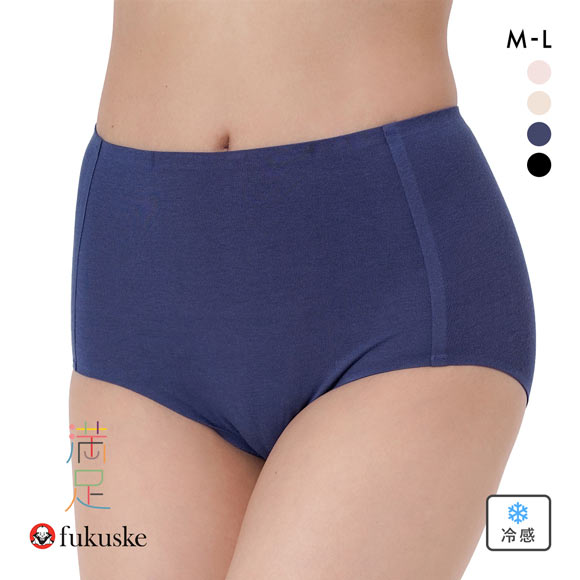 福助 満足 美涼活 スタンダード ショーツ レディース 接触冷感 綿混