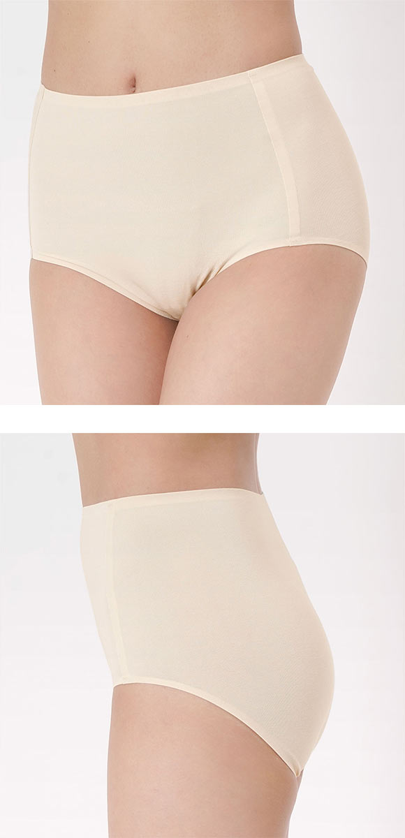 福助 満足 美涼活 スタンダード ショーツ レディース 接触冷感 綿混 fukuske