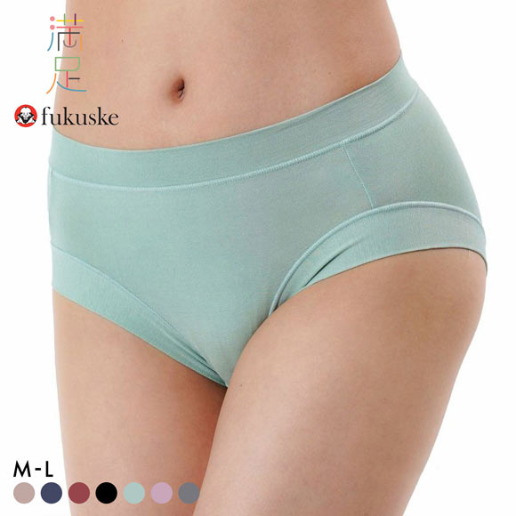 福助 Fukuske レディース 満足 美温活 よもぎ蒸し ノーマルショーツ 袋入り 単品