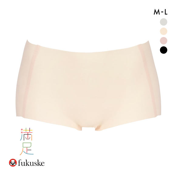 福助 満足Styling すうっとAirな涼感タッチ シームレス 1分丈 ボクサー ショーツ レディース fukuske