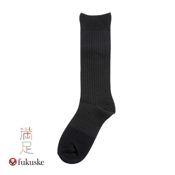 福助 満足 美温活 つま先ウール クルー丈 ソックス レディース 靴下 fukuske