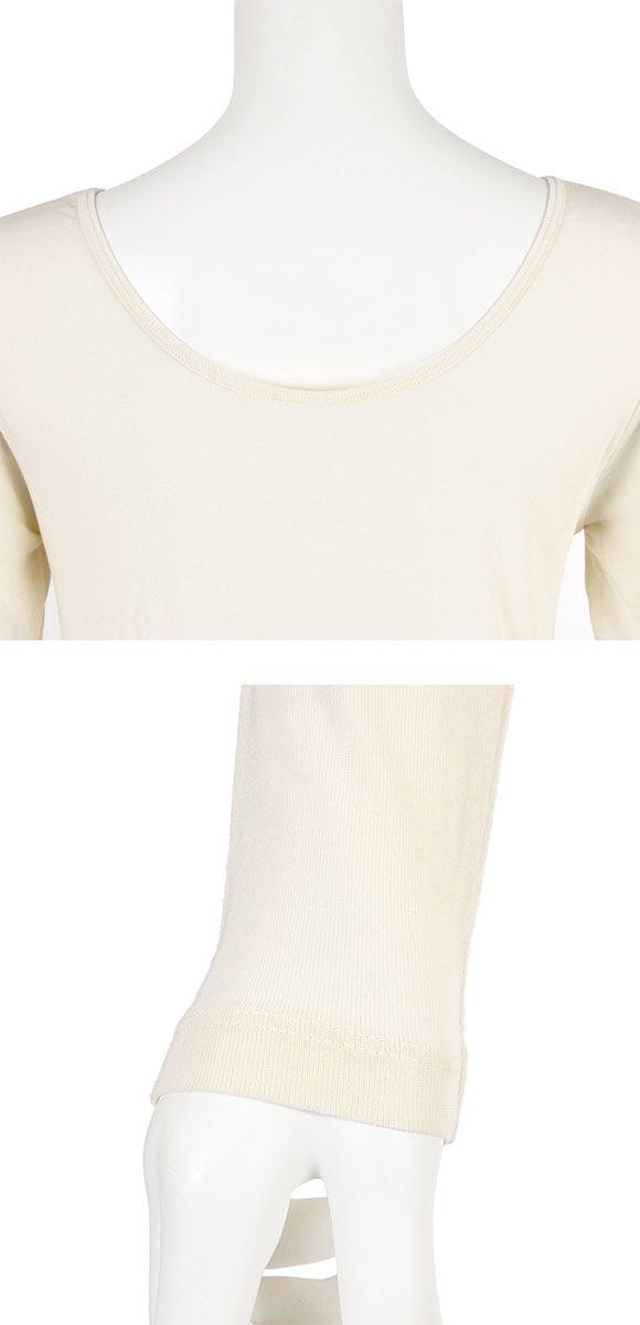 福助 ステキシアー バレエネック 2WAY 長袖シャツ レディース インナー fukuske