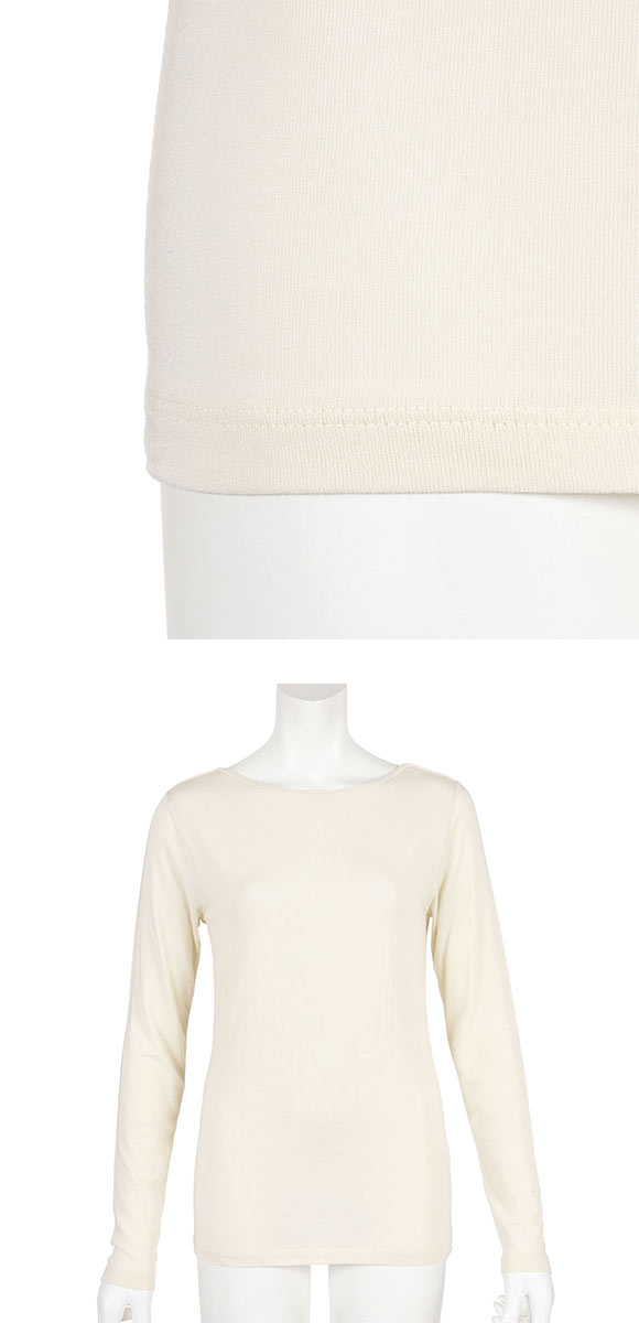 福助 ステキシアー バレエネック 2WAY 長袖シャツ レディース インナー fukuske