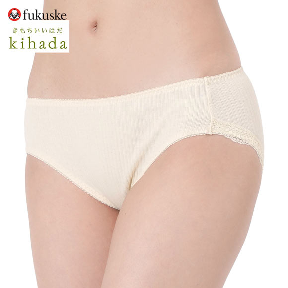 福助 kihada コットン100％ スタンダード ショーツ レディース fukuske キハダ