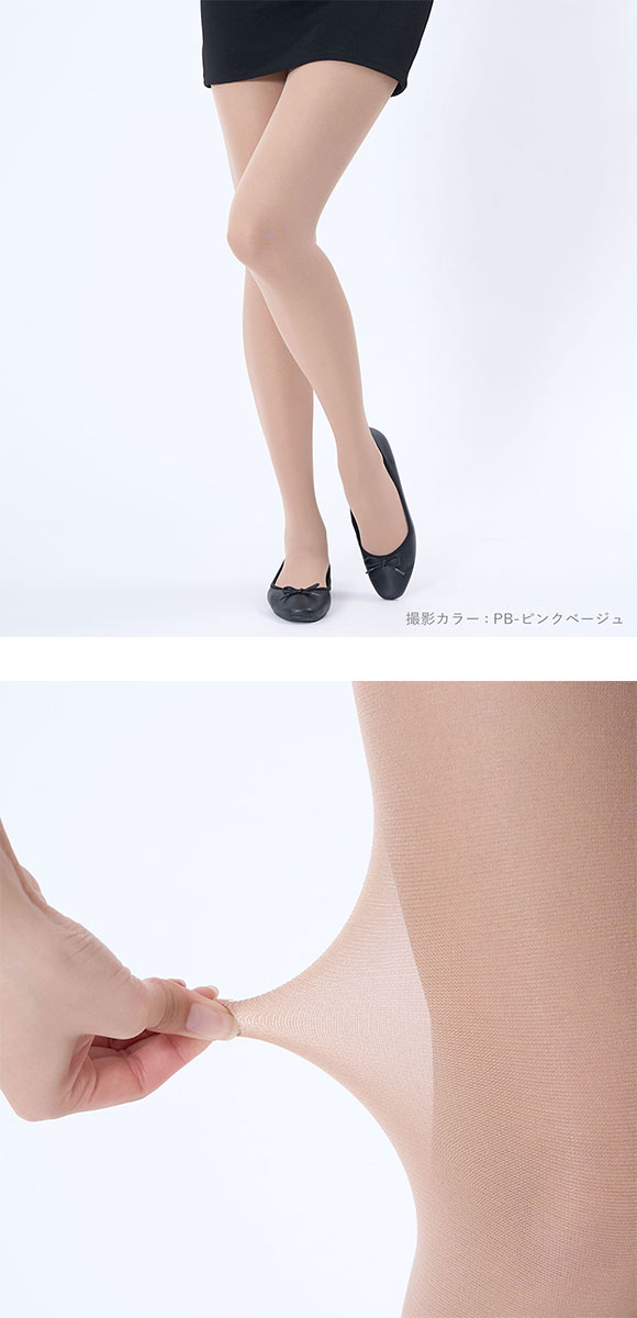福助 血色感タイツ 80デニール マットタイプ レディース 着圧 CICA加工 fukuske