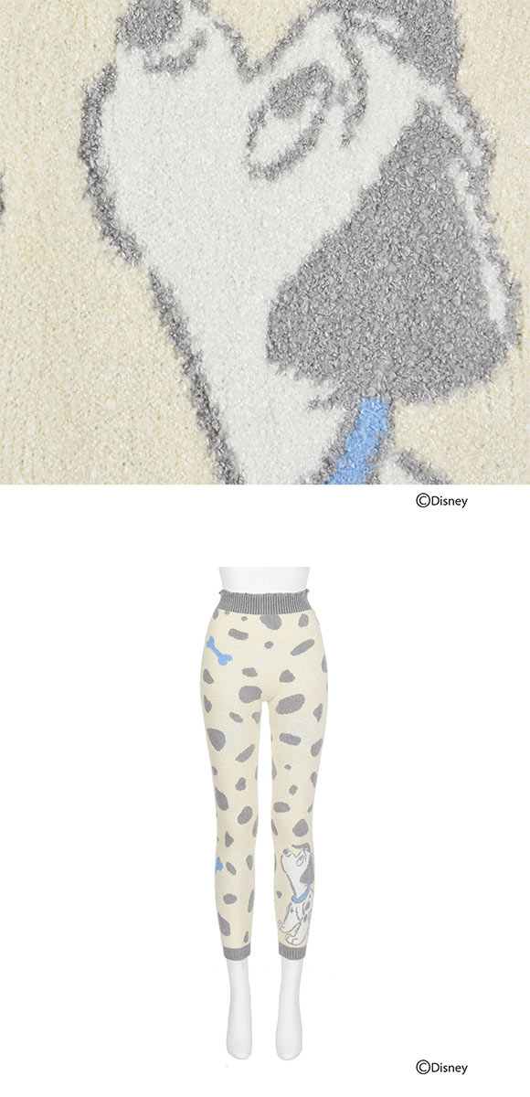 ディズニー DISNEY モコモコパンツ もこぱん レディース レギンス ルームウェア モコパン 福助 fukuske