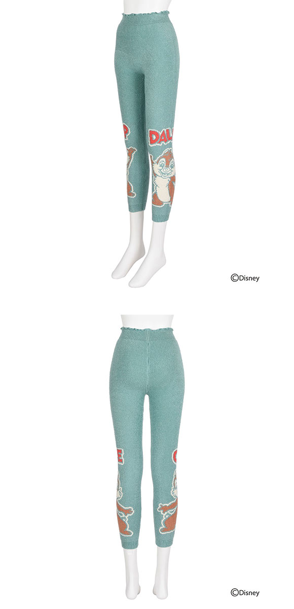 ディズニー DISNEY モコモコパンツ もこぱん レディース レギンス ルームウェア モコパン 福助 fukuske