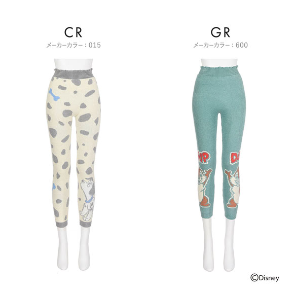 ディズニー DISNEY モコモコパンツ もこぱん レディース レギンス ルームウェア モコパン 福助 fukuske