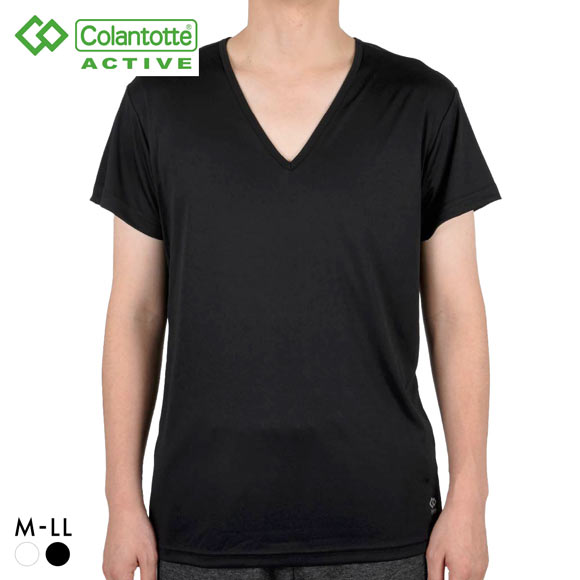 コラントッテ アクティブ Vネック 半袖シャツ メンズ テラックス 血行促進 リラックス Colantotte Active 大きいサイズ