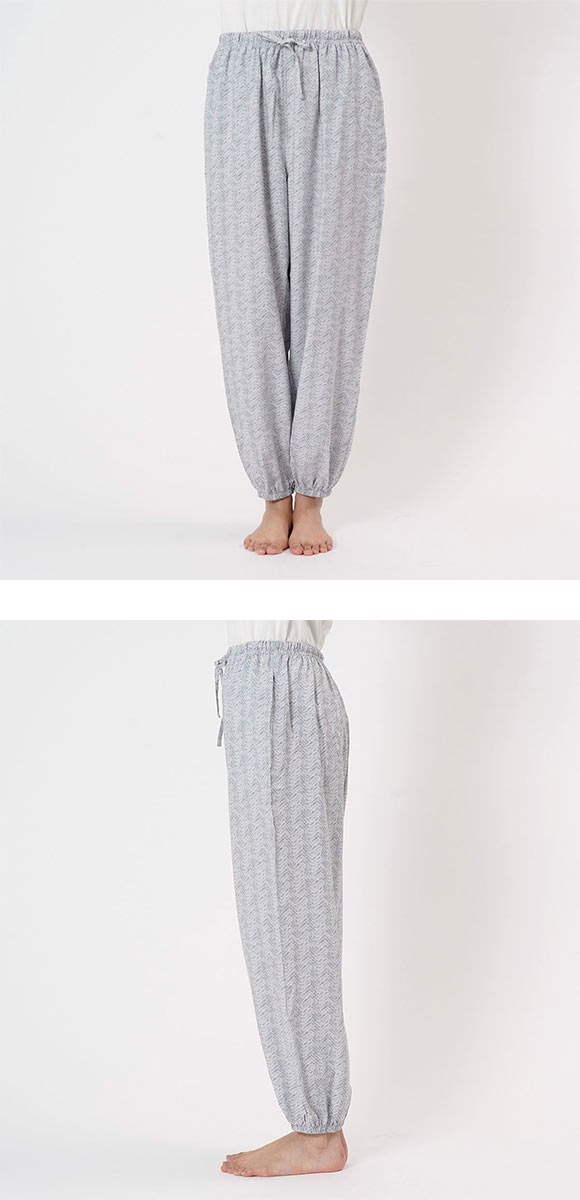 福助 レーヨン ジョガーパンツ ボトムス レディース ルームウェア パジャマ fukuske