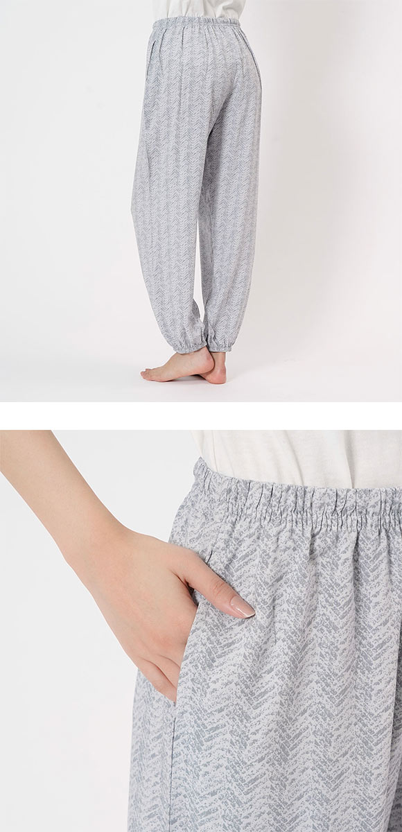 福助 レーヨン ジョガーパンツ ボトムス レディース ルームウェア パジャマ fukuske