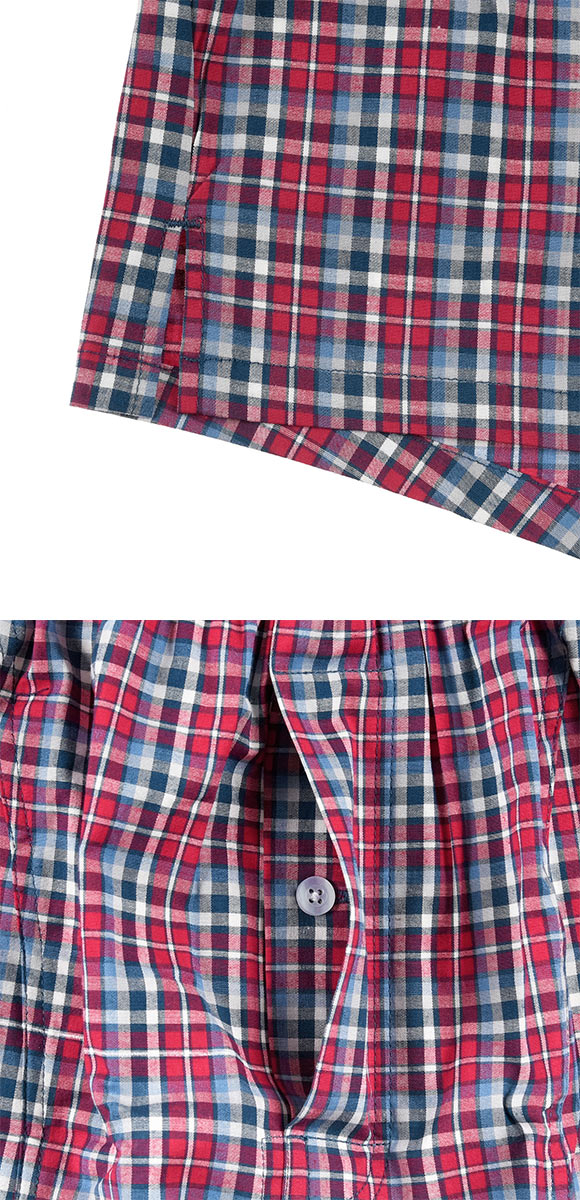 福助 SHITATEYA PANTS ストレッチ トランクス メンズ チェック