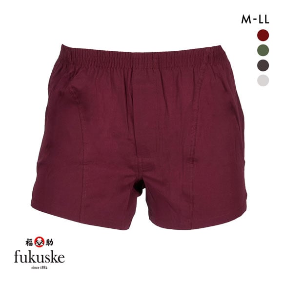 福助 スリット入り ストレッチ トランクス メンズ 前あき fukuske