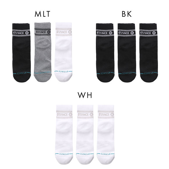 スタンス VITAL QUARTER 3 PACK クォーター丈 ソックス 3足セット