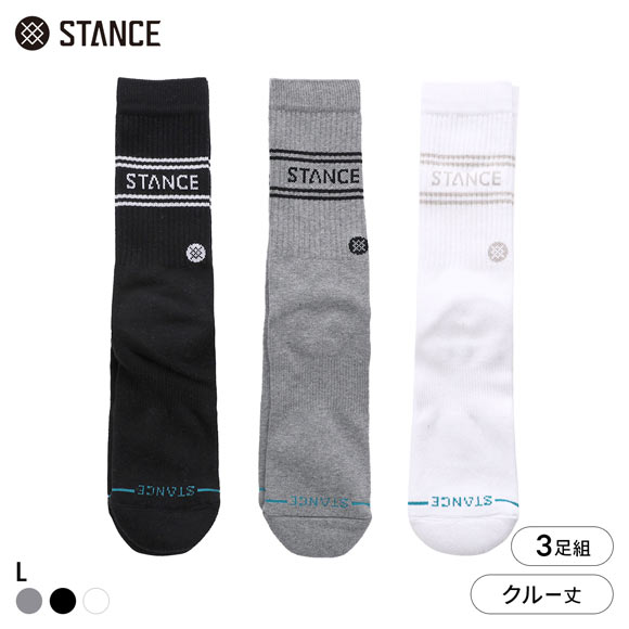 スタンス VITAL 3 PACK CREW クルー丈 ソックス 3足セット メンズ