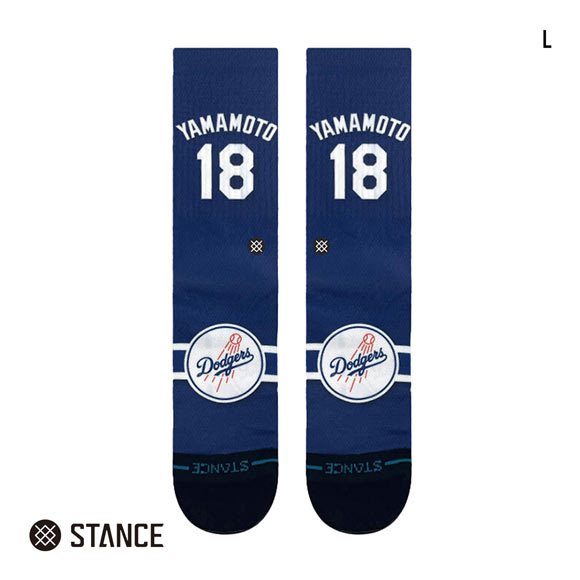 スタンス JERSEY YAMAMOTO クルー丈 ソックス メンズ STANCE 靴下