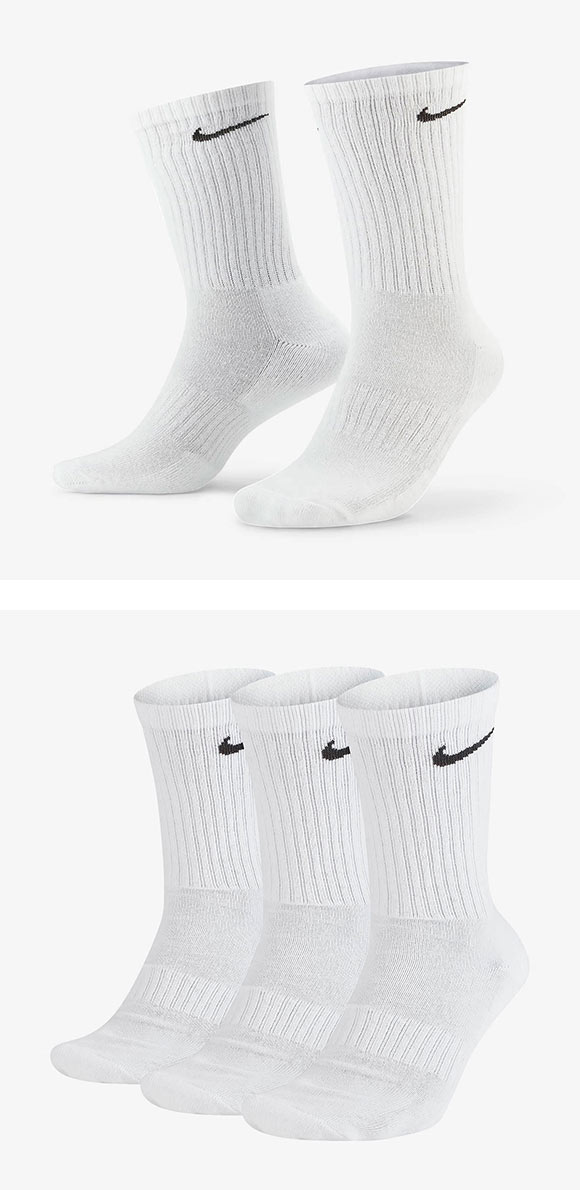 ナイキ NIKE エブリデイ クッション クルー丈 ソックス 3足組 靴下 レディース メンズ SX7664 21-23cm 23-25cm 25-27cm 27-29cm