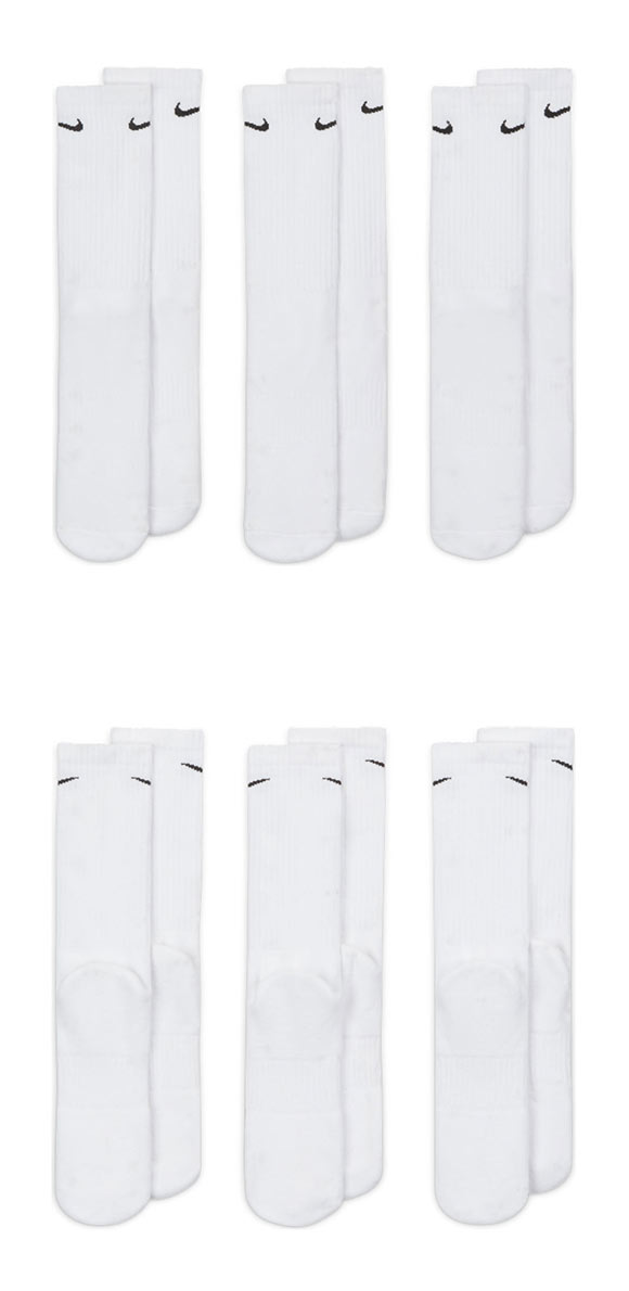 ナイキ NIKE エブリデイ クッション クルー丈 ソックス 3足組 靴下 レディース メンズ SX7664 21-23cm 23-25cm 25-27cm 27-29cm