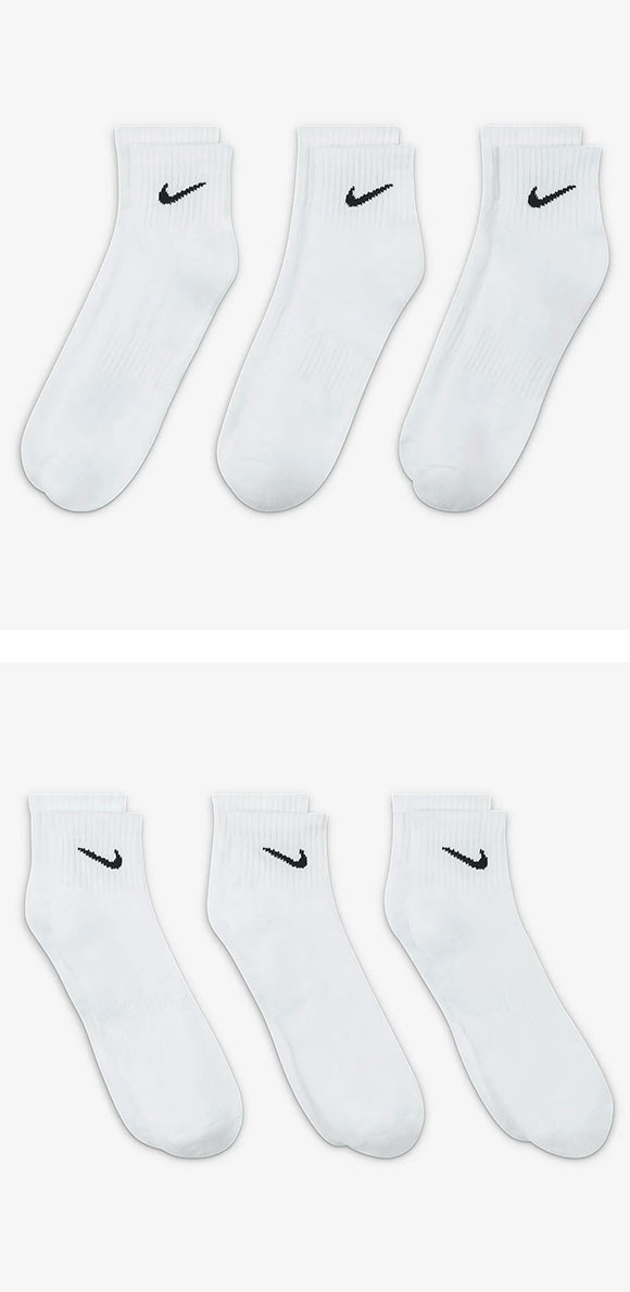 ナイキ NIKE エブリデイ クッション ショート丈 ソックス 3足組 靴下 メンズ レディース SX7667 21-23cm 23-25cm 25-27cm 27-29cm