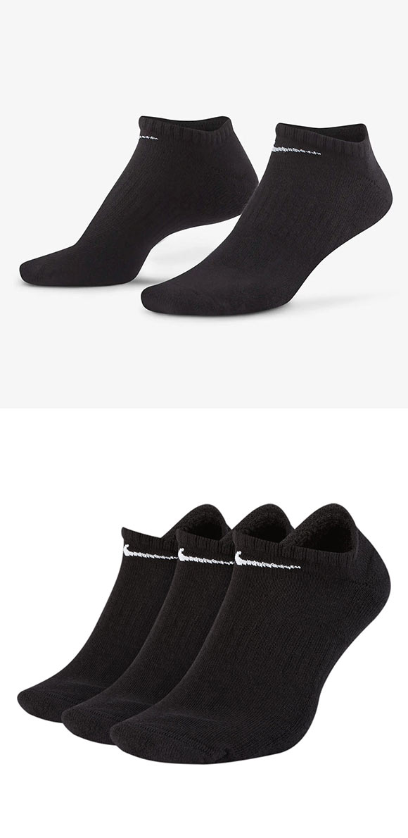 ナイキ NIKE エブリデイ クッション ノーショウ ソックス 3足組 靴下 メンズ レディース SX7673 21-23cm 23-25cm 25-27cm 27-29cm