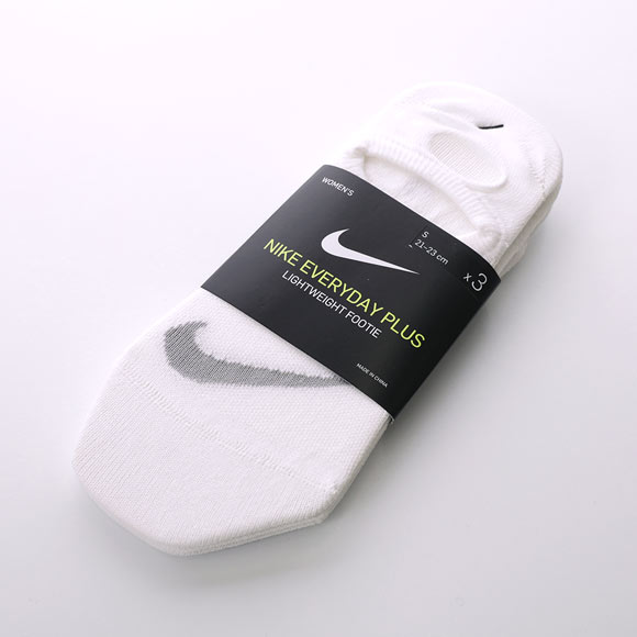 ▲ナイキ NIKE エブリデイ プラス ライトウェイト レディース トレーニング フッティー ソックス 3足組 靴下 DRI-FIT SX5277
