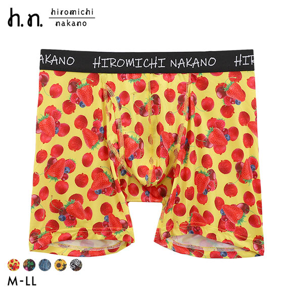 ヒロミチナカノ hiromichinakano 転写プリント ボクサーパンツ メンズ 前あき M L LL