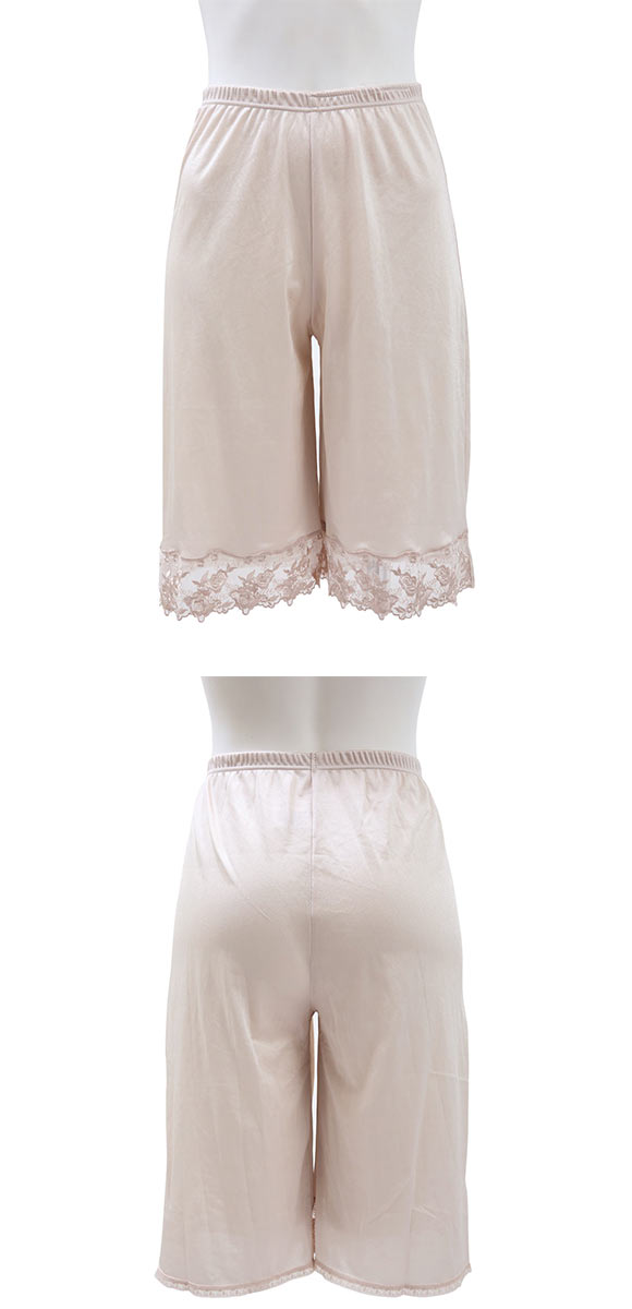 するんとアウターを着こなす ランジェリー チュールレース ペチコート キュロット