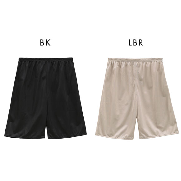 着心地なめらかシンプルランジェリー ノンレース ペチパンツ ペチコート 45cm丈 レディース 日本製 インナー