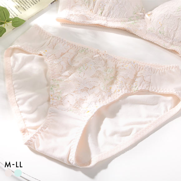 カジュアルフィーリング レース+フラワープリント リラクシング ペアショーツ レディース ノーマルショーツ 単品 Casual Feeling