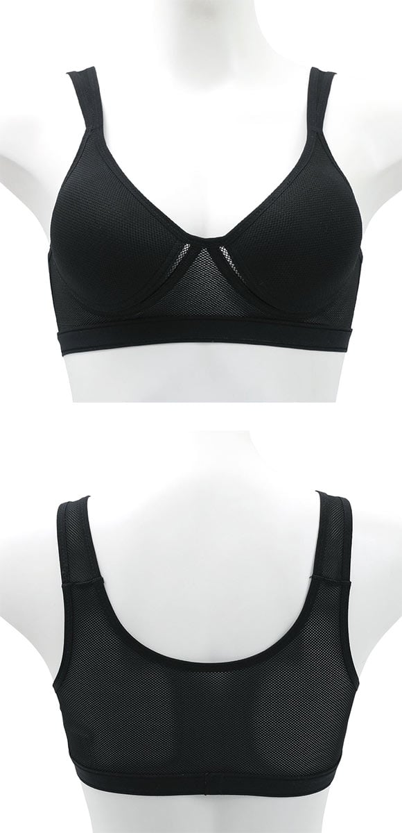 Sporty Fit Bra スポーティフィットブラ スポーツブラ モールドカップ 制菌加工 アンダーメッシュ 単品